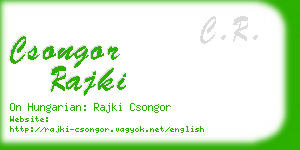 csongor rajki business card